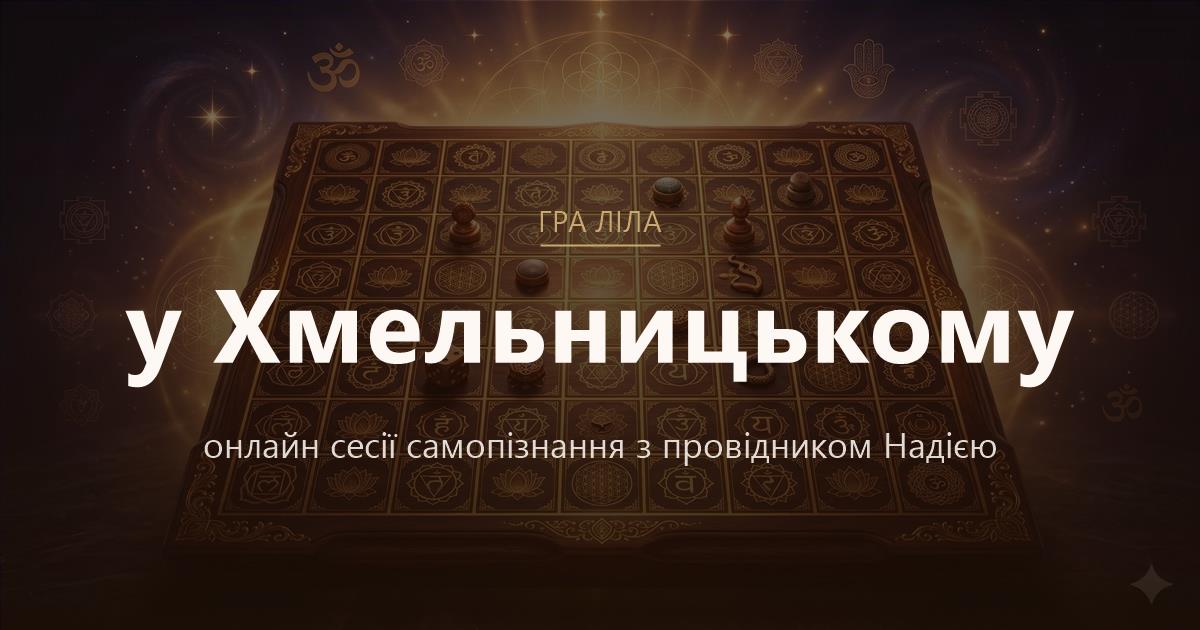 Гра Ліла у Хмельницький — онлайн сесії самопізнання